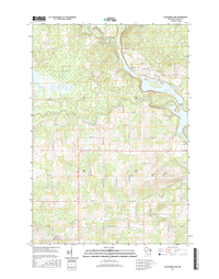 Alexander Lake Winconsin  - 24k Topo Map