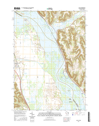 Alma Winconsin - Minnesota - 24k Topo Map