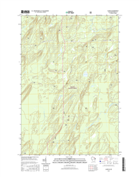 Alvin SE Winconsin  - 24k Topo Map