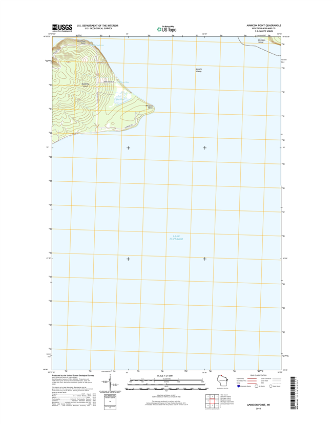 Amnicon Point Winconsin  - 24k Topo Map