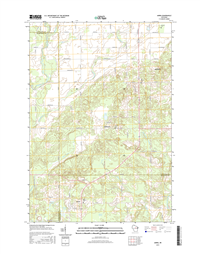 Aniwa Winconsin  - 24k Topo Map