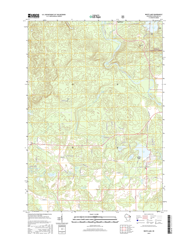 White Lake Winconsin  - 24k Topo Map
