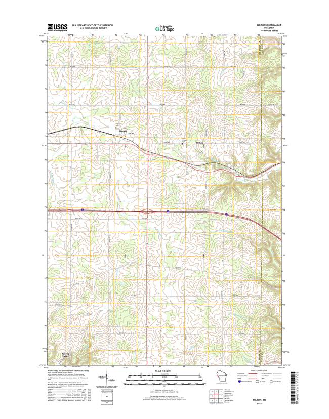 Wilson Winconsin  - 24k Topo Map