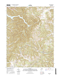 Adrian West Virginia  - 24k Topo Map