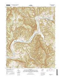 Alderson West Virginia  - 24k Topo Map