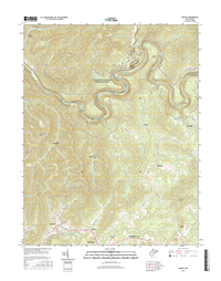 Ansted West Virginia  - 24k Topo Map