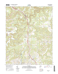 Athens West Virginia  - 24k Topo Map