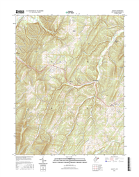 Augusta West Virginia  - 24k Topo Map