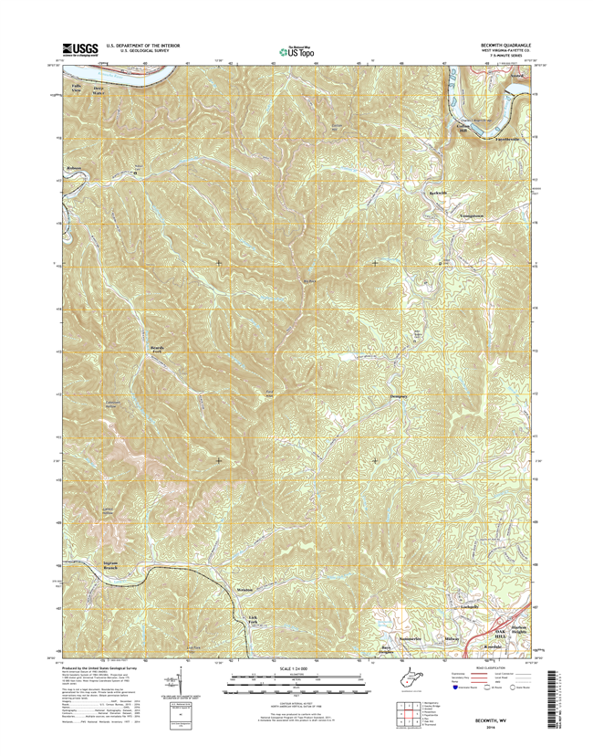 Beckwith West Virginia  - 24k Topo Map