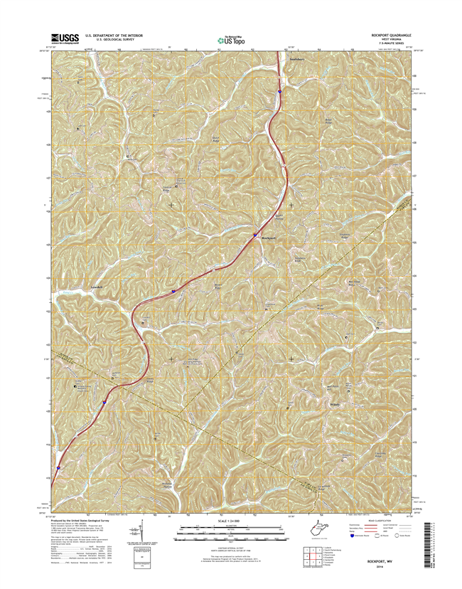 Rockport West Virginia  - 24k Topo Map