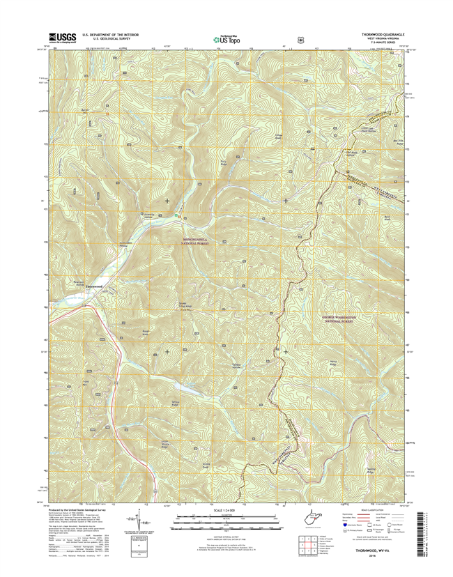 Thornwood West Virginia - Virginia - 24k Topo Map