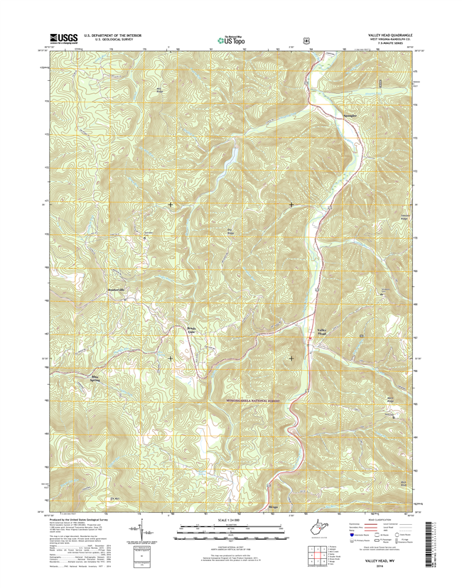 Valley Head West Virginia  - 24k Topo Map