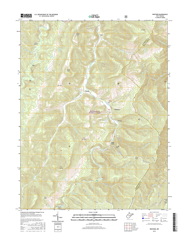 Whitmer West Virginia  - 24k Topo Map