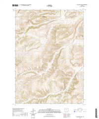 Adam Weiss Peak Wyoming - 24k Topo Map