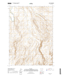 Alcova SE Wyoming - 24k Topo Map