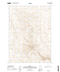 Alkali Butte Wyoming - 24k Topo Map