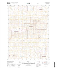 Alta Creek Wyoming - 24k Topo Map