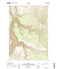 Amethyst Mountain Wyoming - 24k Topo Map