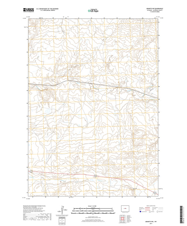 Arminto NW Wyoming - 24k Topo Map