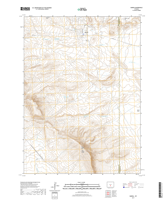 Bairoil Wyoming - 24k Topo Map