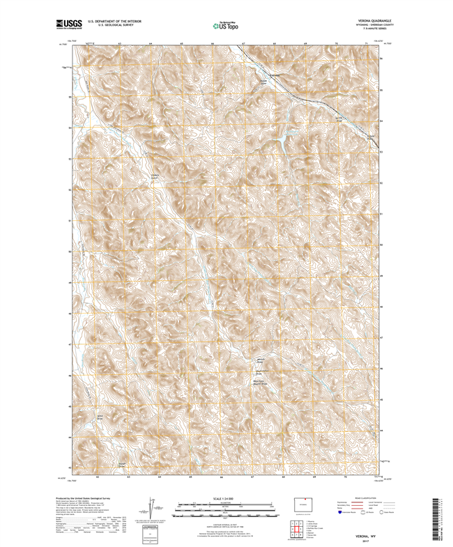 Verona Wyoming - 24k Topo Map