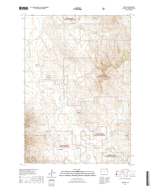 Weston Wyoming - 24k Topo Map