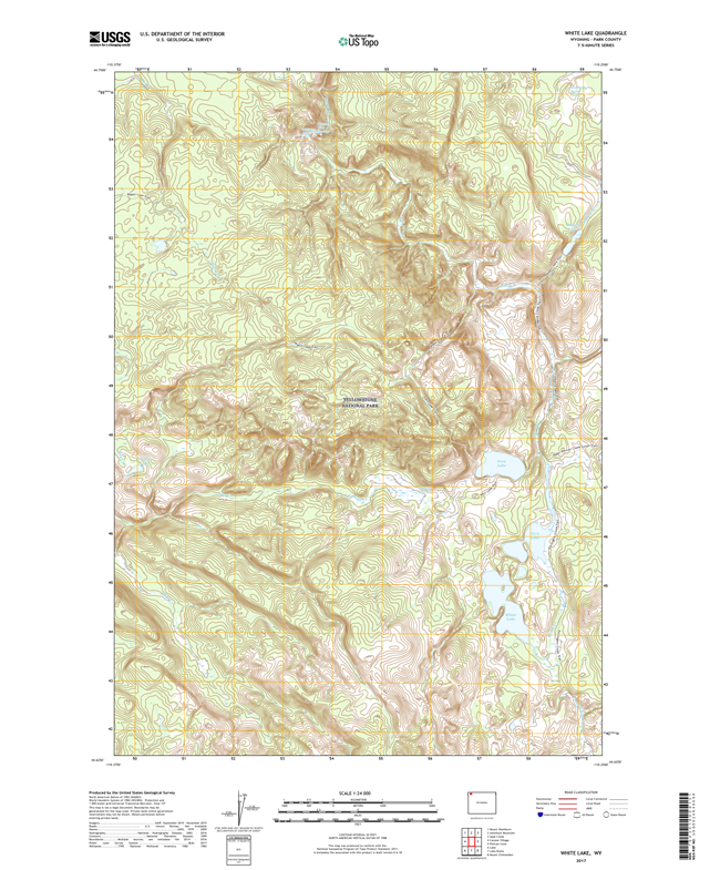 White Lake Wyoming - 24k Topo Map