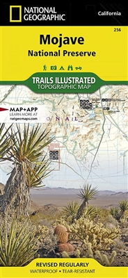 Mojave National Preserve Trail Map - California. This Trails Illustrated topographic map is the most comprehensive recreational map for California's Mojave National Preserve. Trails are classified by use - hiking, horse and hike, mountain bike, shared use