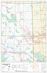 NE BC Base Wall Map. This map of northeast British Columbia at a scale of 1:1000,000 shows  primary and secondary highways, rivers, lakes, and other waterways, cities, towns, villages, airports, political boundaries, townships, sections and meridians, lat