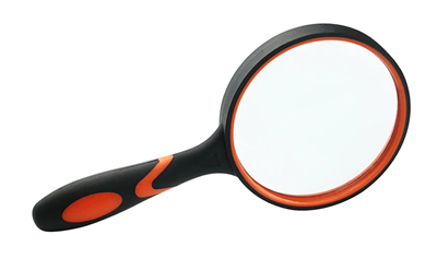 3 Inch Handheld Magnifier 8X Zoom. The size of this magnifier is well built with 8 times zoom. The materials are rubber and glass. Perfect for the home or office. The lens diameter is 75 mm (3 inches). Ideal for viewing fine details in books, small print