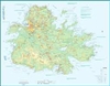 ANTIGUA ST KITTS NEVIS.  This is a very detailed map of Antigua on one side, and St. Kitts and Nevis on the reverse.  It is color-coded to elevation at 1.:32,000 and 1:1:35,000 scale showing roads and points of interest.