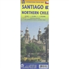Santiago & Northern Chile Travel & Road Map. The far north, from the Peruvian border near Arica to Vina el Mar is shown on the first map, along with all crossings into neighboring countries. The other map continues south from Vina del Mar/ Valparaiso to w