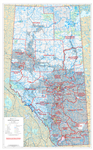 Alberta Electoral Divisions Wall Map 1:750,000. This current map of Alberta shows the Provincial Electoral Divisions, as defined by the Electoral Divisions Act 2017. Includes primary and secondary paved and unpaved highways, Railroads, Lakes, Rivers, Citi