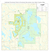 Lakeland Alberta Provincial Park & Recreational Area Map. This map includes the lakes of Touchwood, Spencer, Seibert, Dabbs, Jackson, Shaw, Blackett, McGuffin, Mud, Kinnaird, Black Duck, Beaver, Elinor, Helena, Pinehurst and Ironwood. Also shows all lakes