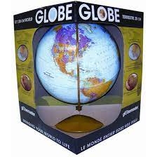World Globe - Explorer 12 inch REPLOGLE. This globe is one of our most popular models, and is perfect for schools, libraries and as a great teaching resource. The 12 inch blue-ocean globe offers a vibrant contrast to the durable metal gold colored base. T