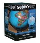 World Globe - Traveler 12 inch REPLOGLE. Light weight and durable, this 12 inch diameter blue-ocean globe has raised relief and is a great resource for elementary, middle, high school students. The smoked black plastic base and meridian are scratch resist