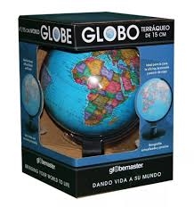 World Globe - Traveler 12 inch REPLOGLE. Light weight and durable, this 12 inch diameter blue-ocean globe has raised relief and is a great resource for elementary, middle, high school students. The smoked black plastic base and meridian are scratch resist