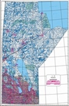 Manitoba Provincial Base Map Municipal Districts. This detailed base map of Manitoba shows all MDs in the province plus roads, railroads, cities, towns, villages, native reserves, lakes, rivers and more. Choose from paper or laminated.