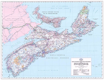 Nova Scotia Prince Edward Island Base Map