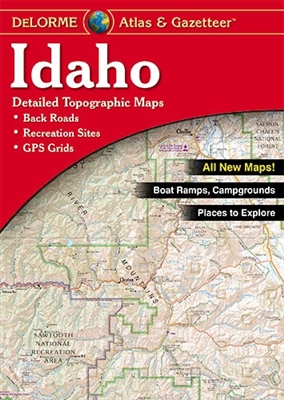 Idaho Travel Atlas & Gazetteer. This state Atlas and Gazetteer arms you with the necessary information for any outdoor pursuit anywhere in Idaho. It includes detailed topographic maps with back roads, recreation sites, campgrounds, boat ramps and much mor