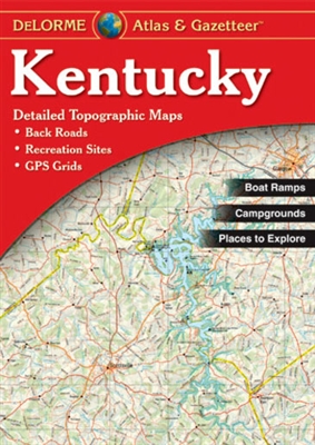 Kentucky Atlas & Gazetteer. With an incredible wealth of detail, DeLormes Atlas & Gazetteer is the perfect companion for exploring the Kentucky outdoors. Extensively indexed, full-color topographic maps provide information on everything from cities and to