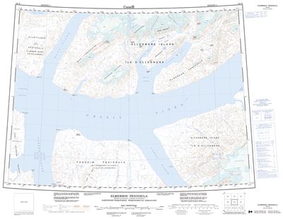 340B - ELMERSON PENINSULA - Topographic Map