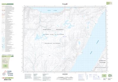 340B13 - HARE FIORD - Topographic Map