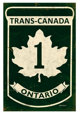 TransCanada ON Vintage Metal Sign