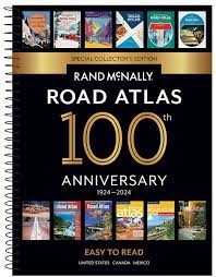 North America Rand Large Scale Road Atlas   Updated atlas contains maps of every U.S. state, Canada and Mexico, with detailed city insets and national park maps and a comprehensive, unabridged index