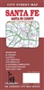 Santa Fe County street map. This detailed road map includes Edgewood, Ed Dorado, Glorieta, Los Campanas, Loa Cerrilos and adjoining communities. Also, a map of downtown and a county map.