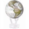 MOVA Globe Cassini White - 4.5 Inch. MOVA Globe recreates the earths perpetual motion in space, on your desktop, or even in the palm of your hand. These globes float at a perfect point of balance between gravitational forces and the buoyant forces of surr
