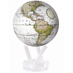 MOVA Globe Cassini White - 4.5 Inch. MOVA Globe recreates the earths perpetual motion in space, on your desktop, or even in the palm of your hand. These globes float at a perfect point of balance between gravitational forces and the buoyant forces of surr