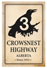 Crowsnest Highway 3 Alberta Vintage Metal Sign