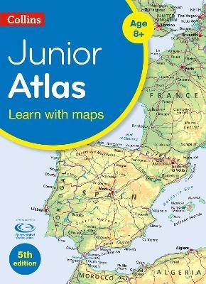 WORLD ATLAS JUNIOR COLLINS. An ideal world reference atlas for young primary school geographers aged 9-11 years and published in association with the Geographical Association, the atlas is organized into sections covering the UK, Europe, the world and con